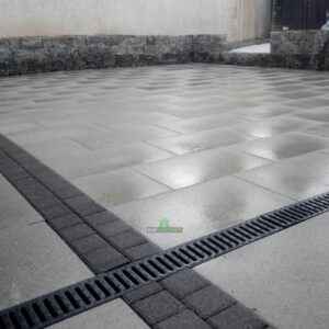 Silver Granite Patio with Charcoal Setts and Connemara Walling in New Ross, Co. Wexford (5)