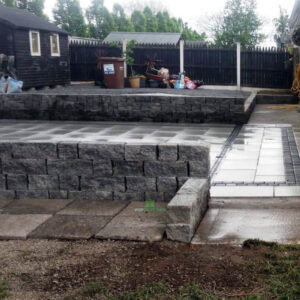 Silver Granite Patio with Charcoal Setts and Connemara Walling in New Ross, Co. Wexford (6)