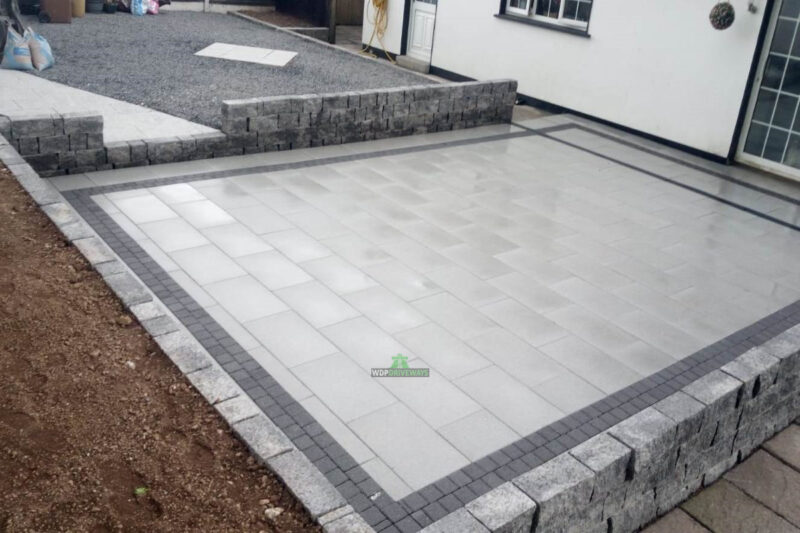 Silver Granite Patio with Charcoal Setts and Connemara Walling in New Ross, Co. Wexford (8)